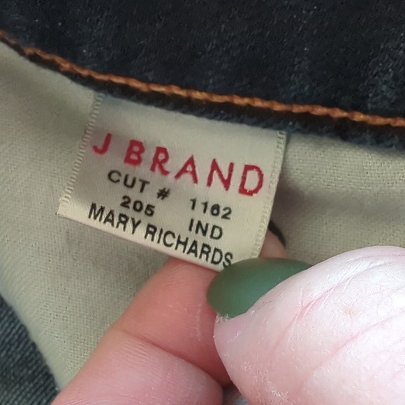 J Brand Dark Wash High Rise Mary Richards Straight Leg Stretch Blue Jean Size 29 - Picture 2 of 6
